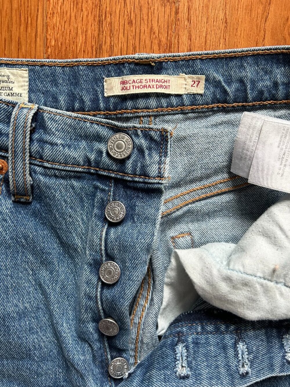 Levis Ribcage Straight - Size 27